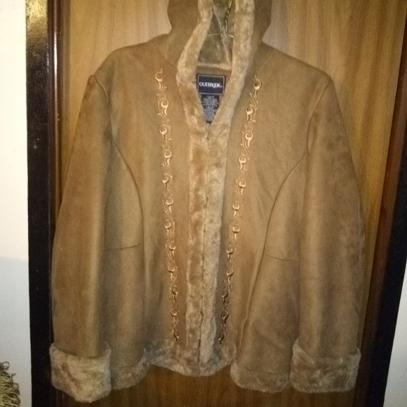 Outbrook Suede hooded jacket. - Picture 1 of 1